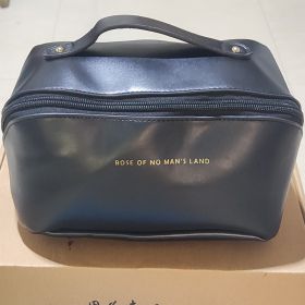 Portable Girl Makeup Bag Large-capacity PU Leather Women Cosmetic Toiletries Organizer Outdoor Travel Female Storage Makeup Case