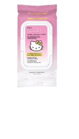 The Cr��me Shop Hello Kitty 3-in-1 Complete Cleansing Facial Towelettes, 60 Count Wipes, 8.28 oz. For All Sin Types
