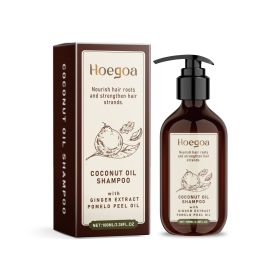 Hoegoa Coconut Oil Shampoo Scalp Cleansing Care Soft Shine Nourishing Hair Follicle Shampoo