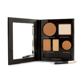Laura Mercier by Laura Mercier The Flawless Face Book - # Tan (1x Creme Compact, 1x Pressed Powder w/ sponge, 1x Secret Camouflage...) --5pcs