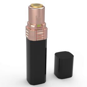 Flawless Facial Hair Remover Painless Facial Hair Epilator USB Rechargeable Women\'s Face Shaver with LED Light for Lip Chin Arms (Option: Black)