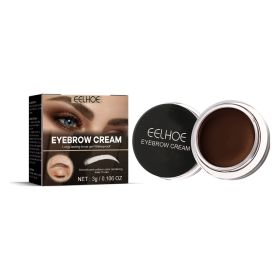 EELHOE Eyebrow Tint Dark Brown Brow Tint Brush Smooth, Color-holding, Waterproof, Non-smudging Creates A Three-dimensional, Long-lasting, Natural (Option: DARK BROWN)