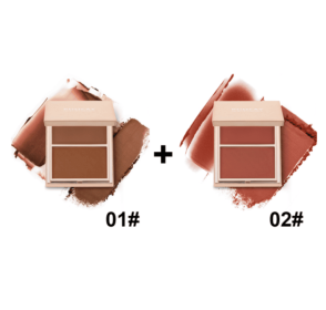 PHOFAY Double-Take Cream & Powder Blush Duo (Option: 1PCS-Set3)